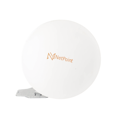 Antena de parabola profunda, blindada, con supresión al ruido de 4 ft, 4.9-6.4 GHz, Ganancia 37 dBi con SLANT de 45 ° y 90...