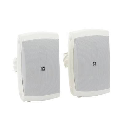 Altavoces de Montaje en Superficie de 2 vias | Woofer 5 in, Tweeter 0.5 in | Semi-Exterior, 6 ohms | Par Color Blanco YAMA...