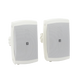 Altavoces de Montaje en Superficie de 2 vias | Woofer 5 in, Tweeter 0.5 in | Semi-Exterior, 6 ohms | Par Color Blanco YAMA...