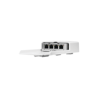 Switch PoE 24 V de Paso para Exterior con 4 Puertos Gigabit (1 PoE In, 3 PoE Out) NanoSwitch UBIQUITI - Vista 4