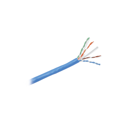 Bobina de Cable UTP 305 m. de Cobre, NetKey, Reelex, Azul, Categoría 6 (24 AWG), 1000Mbps, PVC (CM), de 4 pares - SIERRASTORE