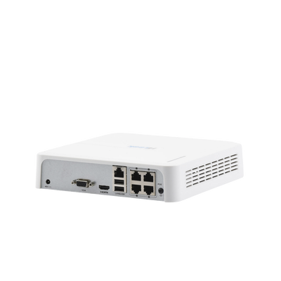 NVR 4 Megapixel (Compatibles con Cámaras AcuSense) / 4 Canales IP / 4 Puertos PoE+ / 1 Bahía de Disco Duro / Salida en Ful...