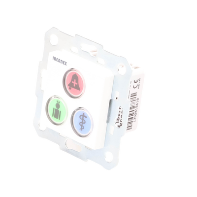 Modulo de 3 Botones iluminados con Lector RFID 125 KHz / Alarma / Cancelar y Código Azul / BUS RS485 / Compatible con NX00...