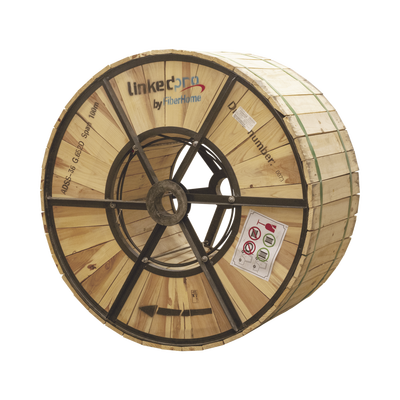 Carrete de 4 km de Fibra Óptica Aérea (ADSS) G.652D, Monomodo de 36 Hilos, Exterior, Span 100, Loose Tube | SIERRA STORE - LI