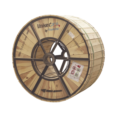 Carrete de 4 km de Fibra Óptica Aérea (ADSS) G.652D, Monomodo de 72 Hilos, Exterior, Span 200, Loose Tube | SIERRA STORE - LI