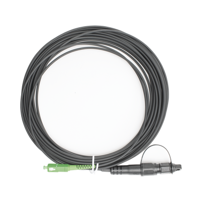 Jumper de Fibra Óptica, Conector SC/APC - Conexión a Caja FDP460, Redondo, 10 Metros (32.81 Pies), Forro 3 mm, G657A2, Neg...