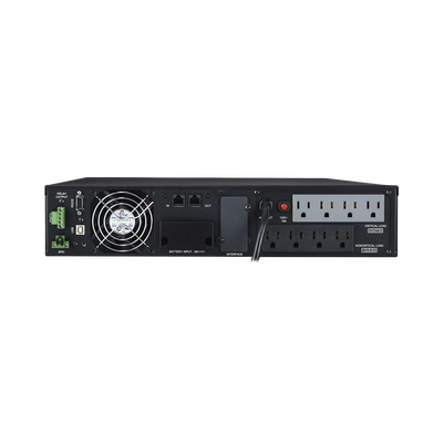 UPS de 1500 VA/1350 W, Online Doble Conversión, Entrada 120 Vca NEMA 5-15P, Onda Senoidal Pura, Rack o Torre de 2 UR, Con ...