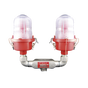 Lámpara de Obstrucción Roja Certificada/ Luz Fija Tipo L-810 Doble LED/ 120 -...