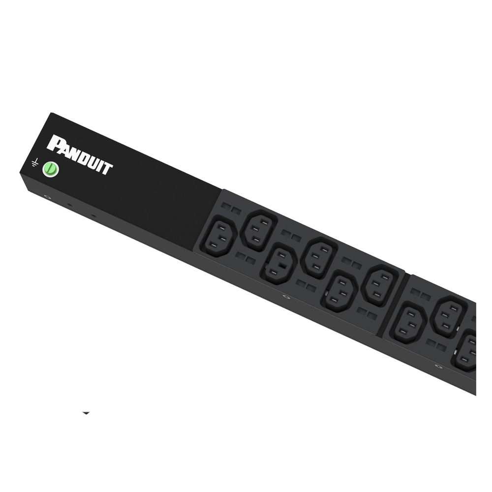 PANDUIT P22B05M - PDU Básico para Rack / 120 Vca / 20 A / 20x C13 + 2x C19 / NEMA L5-20P / Vertical 0U / 1.69 x 32.2 x 2.09 in | SIERRA STORE