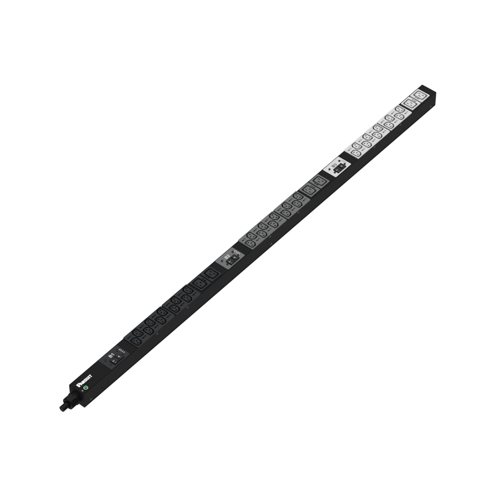 PANDUIT P36B22M - PDU Básico / NEMA L15-30P / 30x C13 + 6x C19 / 208 Vca / 30 A / Vertical 0U o Horizontal 1U/2U / Cable 3 m (10 ft) | SIERRA STORE