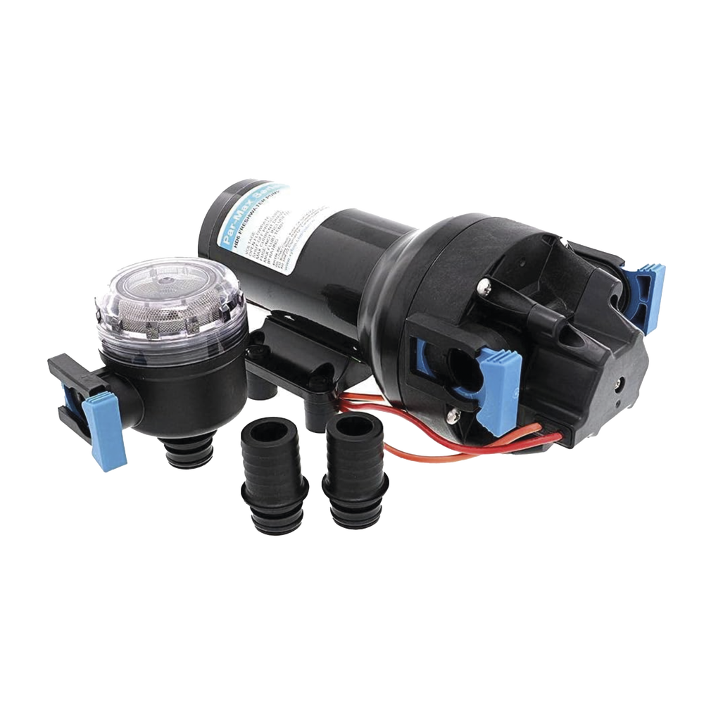 Bomba de diafragma / 24 Vcd / 60 PSI / 22.7 L/min / IPX6 / Autocebante 2.1 m (7 pies) / Aluminio fundido HD | SIERRA STORE