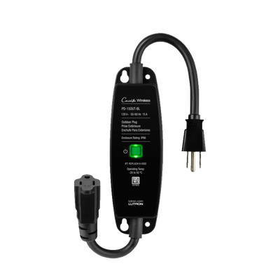 (Caseta Wireless) PlugIn Interruptor On/Off para uso en exterior intemperie IP66, inalámbrico. 15A /120V - LUTRON CASETA W...