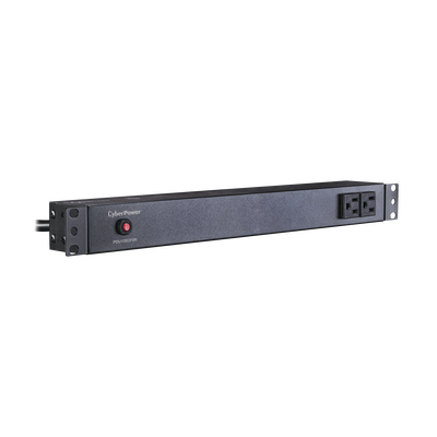 PDU Básico Para Distribución de Energía, Con 8 Tomas NEMA 5-15R Traseras y 2 Tomas 5-15R Frontales, 1UR, 15 Amp, 120 Vca C...