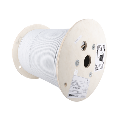 Bobina de Cable Blindado F/UTP de 4 Pares, Cat6A, Soporte de Aplicaciones 10GBase-T, LSZH (Libre de Gases Tóxicos), Color ...
