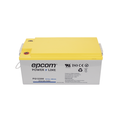 Batería de GEL PURO OPzV / 12 V @ 200 Ah / Ciclo profundo / Uso en Aplicaciones Fotovoltaicas y de Respald EPCOM POWERLINE...