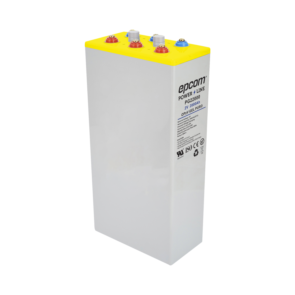 Batería de Gel OPzV / 2 Vcc / 2,000 Ah / Ciclo Profundo / Vida Útil Flotador >20 Años / Sellado Termo ABS | SIERRA STORE