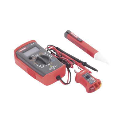 KIT Básico 3 en 1 con Multímetro Digital + Detector de Tensión sin Contacto + Comprobador de Fase GFCI AMPROBE - Vista 2