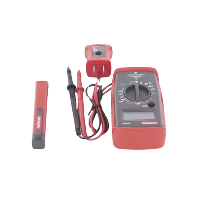 KIT Básico 3 en 1 con Multímetro Digital + Detector de Tensión sin Contacto + Comprobador de Fase GFCI AMPROBE - Vista 4