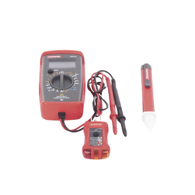 KIT Básico 3 en 1 con Multímetro Digital + Detector de Tensión sin Contacto + Comprobador de Fase GFCI AMPROBE - Vista 3