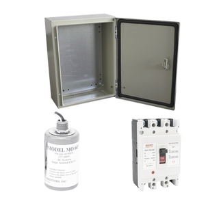 Kit de Centro de Carga Trifasico Para Corriente Alterna, Breaker de hasta 690 Vc de 100 A con Supresor de Descargas Atmosf...