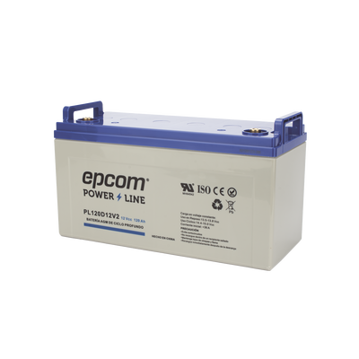Batería 12 Vcc / 120 Ah / UL / Tecnología AGM-VRLA / CICLO PROFUNDO / Para uso en aplicaciones fotovoltaicas y de emergenc...