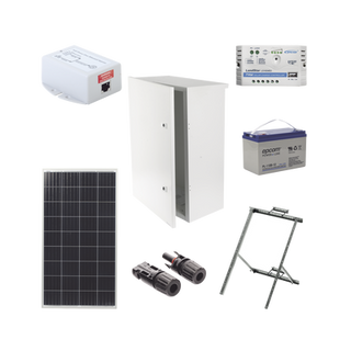 Kit Solar de 14 W con PoE Pasivo 24 Vcc para un radio de Ubiquiti airMAX o Cambium ePMP - EPCOM POWERLINE