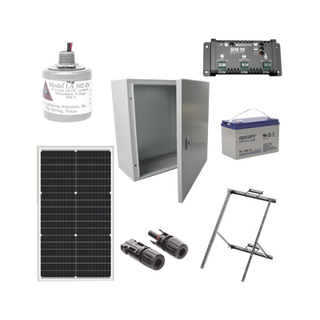 Kit Solar de 12 Vcc para alimentar energizador de cerca electrificada. Instalación de panel en poste. - EPCOM POWERLINE