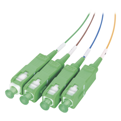 Splitter (Divisor Óptico) tipo PLC, de 1x4, conectores SC/APC de salida FIBERHOME - Vista 2