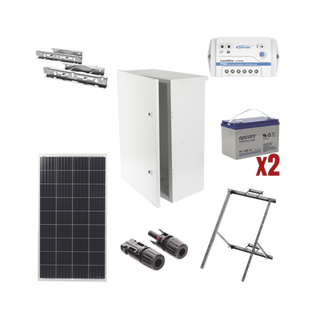 Kit de energía solar de 12 Vcc para alimentar radar de velocidad X-RADAR1 - EPCOM POWERLINE