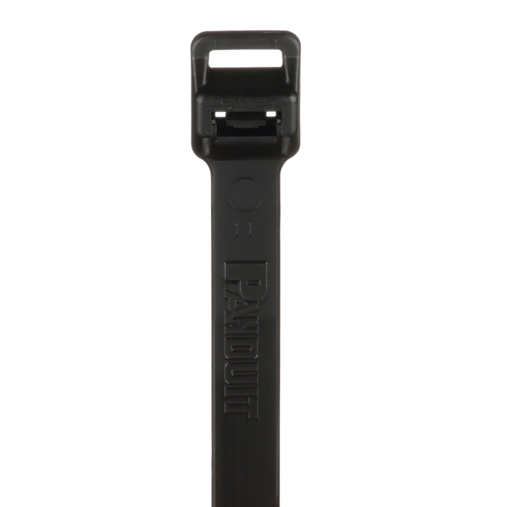 PANDUIT PLT12EH-Q0 - Cincho de Nylon 6.6 Extra Resistente / 1019mm (40.1') largo / 12.7mm ancho / 250 lb carga / UV / Negro / 25 piezas | SIERRA STORE