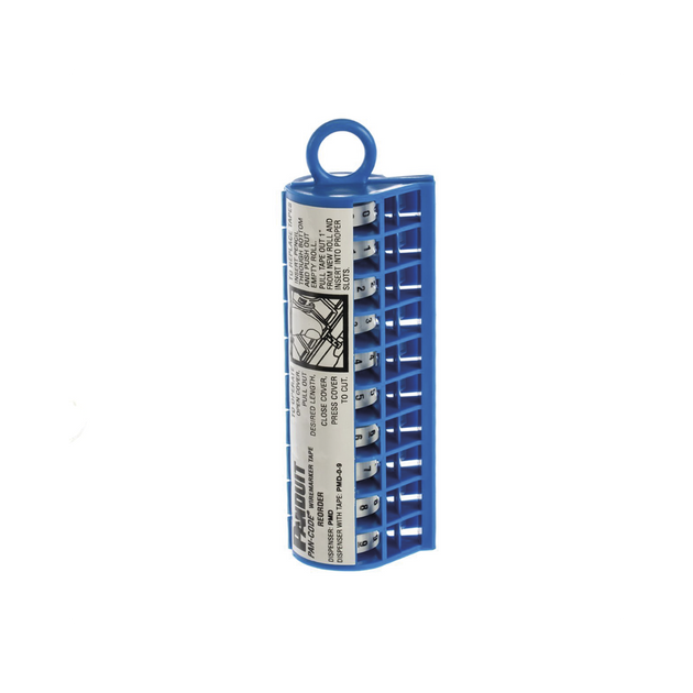 PANDUIT PMD-0-9 - Dispensador de Etiquetas Marcadoras / Rollo Pre-Impreso 0-9 / 2.4 m (7.87 pies) / Poliéster Blanco | SIERRA STORE