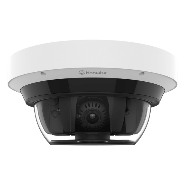 HANWHA VISION - PNM-C16083RQZ - Camara IP Multisensor PTRZ 16MP (4 Sensores de 4MP)/ WDR 120DB/ Lente Motorizado 3.2 - 10.2MM/ Inteligencia Artificial/ POE+/ IP66/