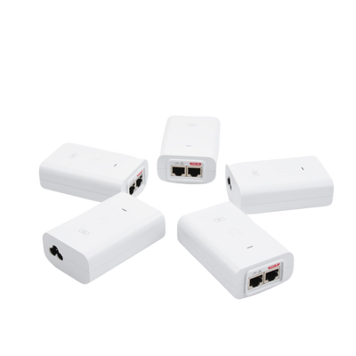 5 Unidades del Adaptador PoE Ubiquiti de 24 VDC, 0.5 A con puerto Gigabit, color blanco UBIQUITI - Vista 2
