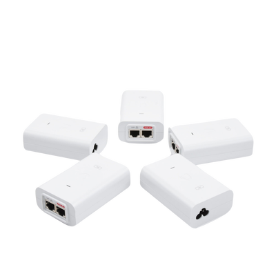 5 Unidades del Adaptador PoE Ubiquiti de 24 VDC, 0.5 A con puerto Gigabit, color blanco UBIQUITI - Vista 4