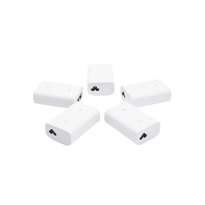 5 Unidades del Adaptador PoE Ubiquiti de 24 VDC, 1.0 A con puerto Gigabit, color blanco UBIQUITI - Vista 5
