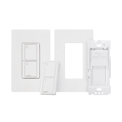 (Caseta Wireless) Kit, Apagador, base para empotrar en pared el control remoto PICO, tapa, ideal para el control de ilumin...