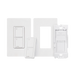 (Caseta Wireless) Kit, Apagador, base para empotrar en pared el control remoto PICO, tapa, ideal para el control de ilumin...