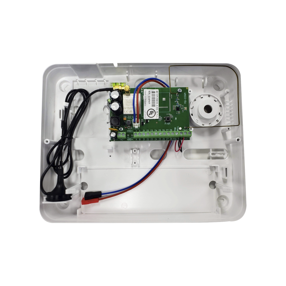Panel de Alarma Cloud Híbrido / 8 Zonas Cableadas / 32 Zonas Inalámbricas / 4G LTE Integrado / Sirena 100 dB / Certificación UL | SIERRA STORE