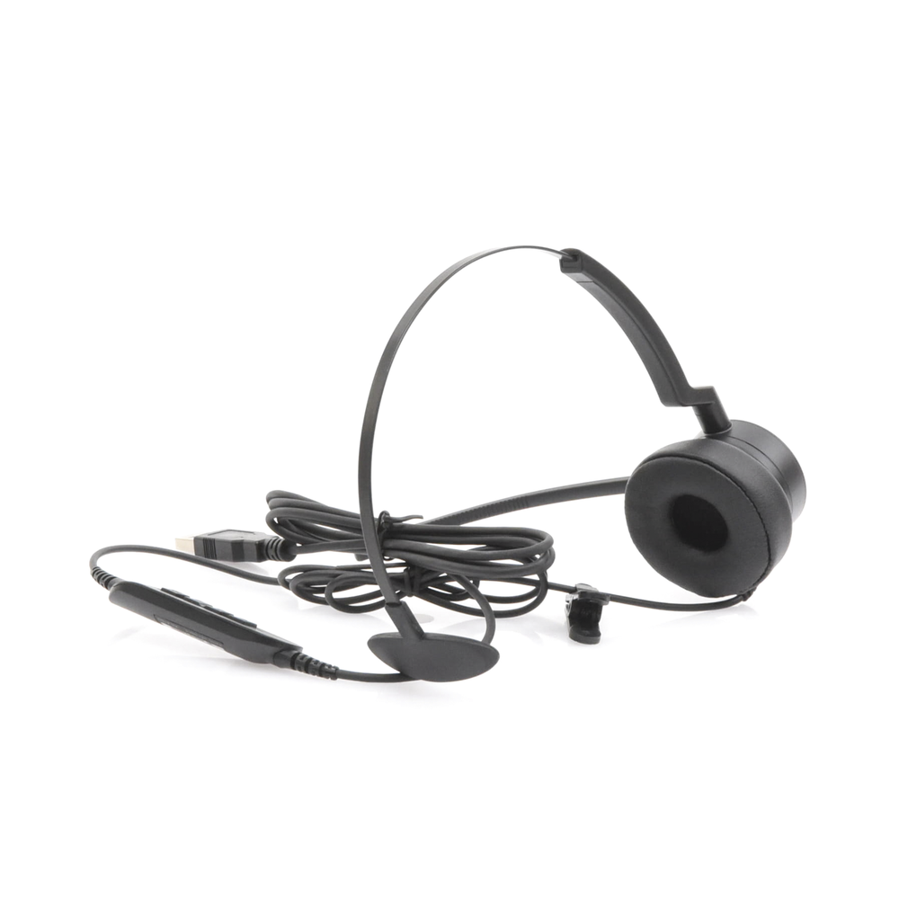 Auriculares USB / Mono / Audio HD / Micrófono Cardioide con Cancelación de Ruido / Diadema Ajustable / 58 g | SIERRA STORE
