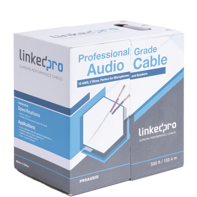 Cable para Audio Profesional de 2 Conductores Calibre 18 para Aplicaciones de Audio y Automatización Bobina de 152 Metros ...