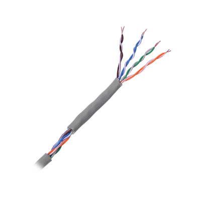 Cable Cat5e de Alto Rendimiento, con Certificaciones ETL, UL, Color Gris, de 100 Metros (328 Pies) para Aplicaciones en CC...