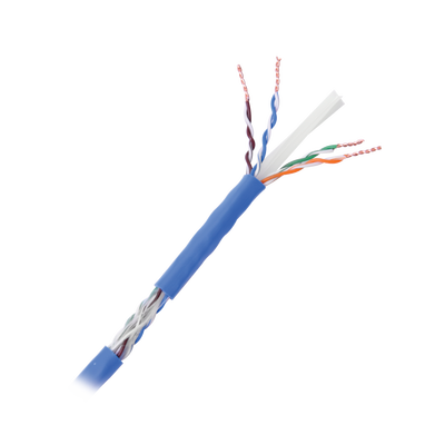 Cable Cat6+ Calibre 23 Alto Rendimiento, ETL, UL, Color Azul, de 100 Metros (328.08 Pies), Super Flexible, para Aplicacion...