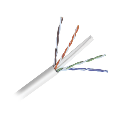 Bobina de Cable de 305 Metros (1000 Pies) de Cable Cat6 de Alto Desempeño, Super Flexible, UL, Cobre, Color Blanco, para A...