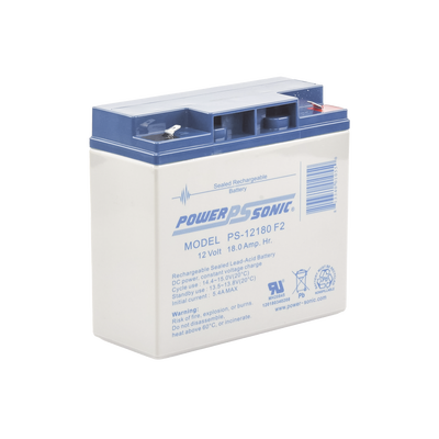 Batería 12V, 18AH, Para Respaldo, Tecnologías AGM/VRLA, Diseño De Vida Útil 5 Años, Terminales Tipo F2, Listada UL, Libre ...