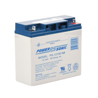 Batería 12V, 18AH, Para Respaldo, Tecnologías AGM/VRLA, Diseño De Vida Útil 5 Años, Terminales Tipo NB, Listada UL, Libre ...