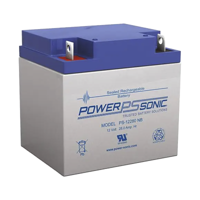 Batería 12V, 28AH, Para Respaldo, Tecnologías AGM/VRLA, 5 Años Vida Útil, Terminales NB2, Reconocida UL - POWER SONIC
