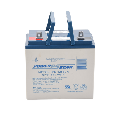 Batería 12V, 55AH, Para Respaldo, Tecnologías AGM/VRLA, 5 Años Vida Útil, Terminales U, Reconocida UL POWER SONIC - Vista 4