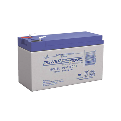 Batería 12V, 8AH, Para Respaldo, Tecnologías AGM/VRLA, 5 Años Vida Útil, Terminales F1, Reconocida UL - POWER SONIC