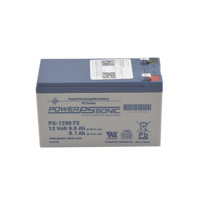 Batería 12V, 9AH, Para Respaldo, Tecnologías AGM/VRLA, 5 Años Vida Útil, Terminales F2, Reconocida UL - POWER SONIC