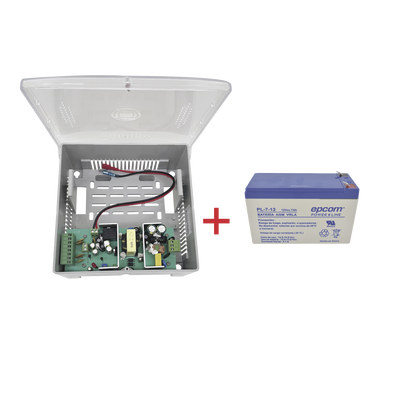 Kit / Fuente PS12DC4PBK + Batería incluída LK712 - EPCOM POWERLINE
